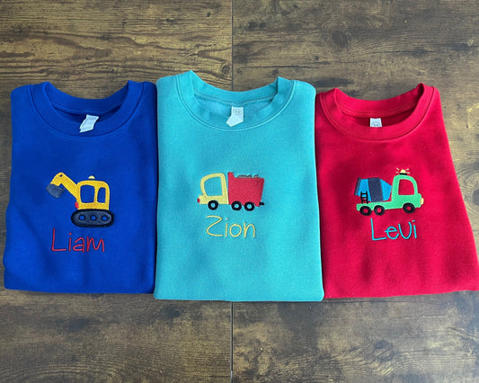 Little Construction Truck Crewneck
